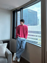 LMN Life Semi Oversized Fit Twisted Round Knitwear (5 colors)