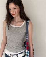 [ORIGINAL] Cain Layered Ribbed Sleeveless