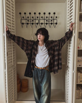 [LAN ARCHIVE] Cutting checkered shirt