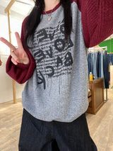 Shino raglan waffle sweatshirt 