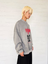 VENTIQUE ピグメントワールドメタルスウェットシャツ 2colors