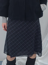 Shea Checkered A-skirt