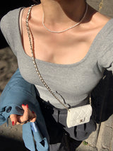 [MADE] Quire ribbed square tee