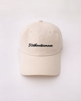 Lettering ball cap_natural