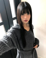 Riha Open-Collar Waist-Tie Two-Way V-Neck Knit