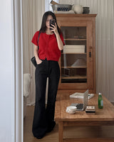 Here Semi Bootcut Denim Pants