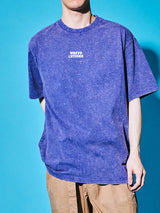 サクラアニマルズパープルデニムウォッシュドTシャツ (タイガー)