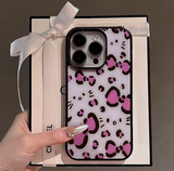 レオパードキトンピンクマグセーフフォンケース