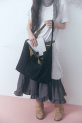 コバルティニースエードバッグ (black)