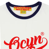 Good vibe only ringer tee_WHITE