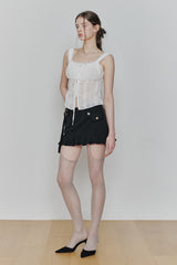 PURITY LACE TOP white