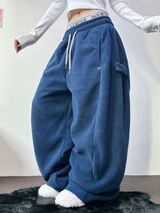 ボスサイズフリーススナップロングパンツ 🧸🩵🤍6カラー