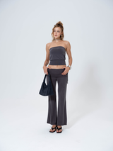 Luv Dept / Cloud-Soft Foldover Flare Pants