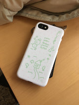 snow hard glossy phone case