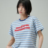 MELLOW MOMENT STRIPE T-SHIRT (SkyBlue)