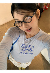 スカイレタリングスリムロングスリーブTシャツ