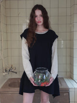 Garden stitch hoodie / ivory