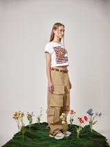 Flower T-shirt (Crop