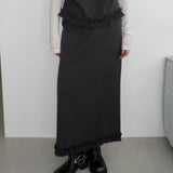 Ruffle Trimming Skirt - 2colors
