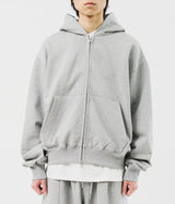 Jeff Cropped Zip Hoodie (3color)