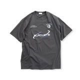 Space Comet Printing Sporty Short-Sleeved T-shirt