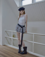 glitter sheer unbalance layered op