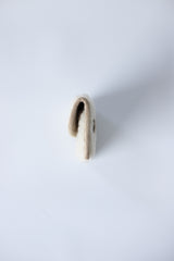 Boucle suede belt bag (Ivory)