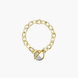 Round Toggle Gold Bracelet