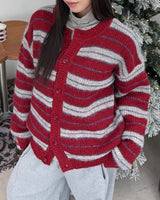Cent Wool Haji Stripe Cardigan