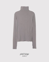 Wool Tencel Turtleneck Arm Warmer T-shirt (5color)