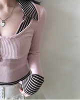 preti collar button u-neck nt