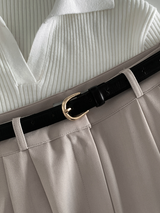 Fates Two-Pintuck Wide Slacks