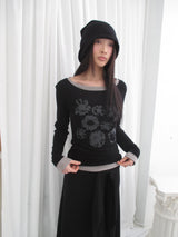 flower printing t