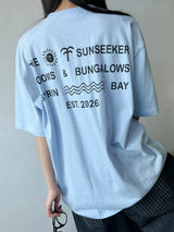 Sunroom Back Letter Tattoo Graphic Oversized Tee 4color