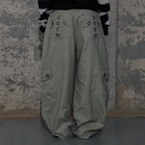 CROSS POCKET CARGO PANTS (ASH KHAKI) F25ZD976