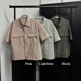 [S/S] Crop pocket check shirts(3color)