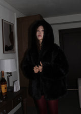 HOLIDAY HOOD FUR JACKET