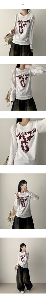 Raffle Vintage Number Long Sleeve Tee