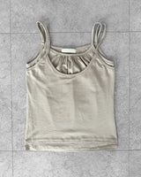 DUAL SHIRRING LAYERED CAMI
