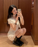 Ringti mini dress & tie set