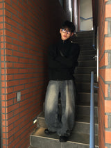 バイワンフラップハイネックニットジップアップ 2C