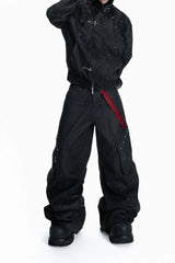 Waxed Multi Pocket Cargo Jeans