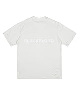 BBD Shadow Smile Ripped Pigment T-Shirt (Vintage White)