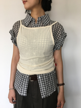 Dolman check shirt (4color)