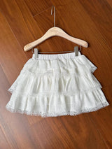 Lace Cancan Mini Skirt (2color)