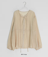 Noah See-through Summer Tie Blouse