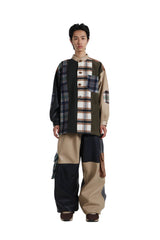 HALF-TURTLENECK MIX JACKET