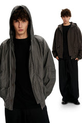 Hooded Utility Work Jacket