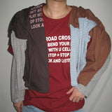 Look Striped Layered Long Sleeve T-Shirt (3 Colors)