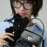 ハートロックミニバッグ (BLACK)